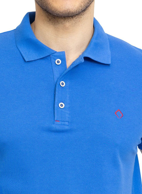 Royal Blue Basic Polo - Khotwh
